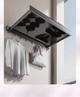 FlexiWall Klappbarer Wandkleiderhalter aus Aluminium – Platzsparender Handtuch- & Kleiderständer | Rostfrei & Stabil | Modernes Design