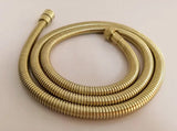 AquaLuxe Duschhandbrause Set Gold – Sparbrause mit Edelstahlschlauch | Gleichmäßiger Wasserfluss | Modernes Duschdesign