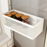MagnoShelf Pro Magnetisches Kühlschrank-Seitenregal – magnetischer Küchen-Organizer mit Stauraum | platzsparendes Metall-Aufbewahrungssystem | ohne Bohren