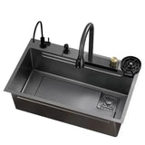 SteelPrime Pro Edelstahl-Küchenspülen-Set – Rechteckiges Einzelbecken | 3 mm Stärke | Mit Wasserhahn & Seifenspender | Komplettsystem für moderne Küchen