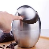 MiniSteel Swing Mülleimer – Edelstahl Tischabfalleimer 1,5L | Hygienischer Schwingdeckel | Kompakt & Elegant