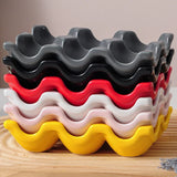 OVARIA Keramik Eierhalter – 6er/12er Eierablage | Kühlschrank Organizer | Stilvolle Küchenaufbewahrung