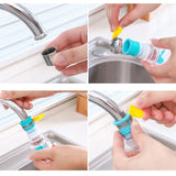 AquaSaver 360 Universal-Strahlregler für Wasserhähne – Drehbarer Wassersparer mit Filter | Küchenhahn-Bubbler mit 360° Rotation & verbessertem Wasserdruck
