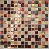 GlasMosaik 3D Wandfliesen selbstklebend – Hochglanz Mosaikoptik für Küche & Bad | Hitzebeständig | Flexible DIY-Gestaltung