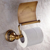 EisenCharme Toilettenpapierhalter in Antikschwarz – Vintage-Wandhalter im Schmiedeeisenstil mit kunstvollen Verzierungen