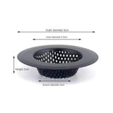 SteelFlow Edelstahl-Abflusssieb Schwarz – Wiederverwendbarer Filter mit Griff