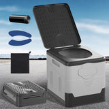 NomadiLoo Premium Faltbares Camping WC Tragbar Outdoor Reise-Toilette Klappbar – Mobile Campingtoilette für Auto, Festival & Notfall | Hygienisch, Robust & Platzsparend | Wiederverwendbare Sanitärlösung für unterwegs