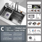 SteelPrime Pro Edelstahl-Küchenspülen-Set – Rechteckiges Einzelbecken | 3 mm Stärke | Mit Wasserhahn & Seifenspender | Komplettsystem für moderne Küchen