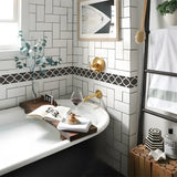 MosaLinea Wandbordüre selbstklebend – Wasserdichte Mosaik-Dekorfolie für Küche & Bad | Flexible Gestaltung | Schnelles Make-over
