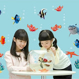 OceanJoy Premium 3D Meerestiere Wandsticker Kinderzimmer & Badezimmer PVC Selbstklebend – Unterwasser Wanddeko mit Schildkröte, Fisch & Hai | Wasserfeste, ablösbare Kinder Wandaufkleber für kreative Raumgestaltung