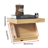 SecretShelf Versteckregal aus Holz – Schwebendes Wandregal mit Geheimfach | Unsichtbare Aufbewahrung | Modernes Design
