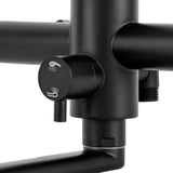 FlexiClean Pro Wand-Küchenarmatur mit Seitensprühdüse – 360° Schwenkbarer Edelstahlhahn | Ausziehbrause 150 cm | Warm- &amp; Kaltwasser