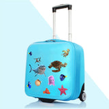 OceanJoy Premium 3D Meerestiere Wandsticker Kinderzimmer & Badezimmer PVC Selbstklebend – Unterwasser Wanddeko mit Schildkröte, Fisch & Hai | Wasserfeste, ablösbare Kinder Wandaufkleber für kreative Raumgestaltung