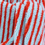 FLEECEORA Streifen Fleece Stoff 150 cm – Jacquard Lammfleece Meterware | Extra Weich & Atmungsaktiv | Für Nähen & DIY