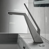 CLARIVO Waschbeckenarmatur Einhebel – Schwarz oder Chrom | Moderne Mischbatterie | Zeitloses Design