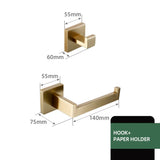 SteelLine Premium Badaccessoire Set – Edelstahl Badezimmer Set | Gebürstete Oberfläche | Modern & rostfrei
