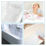 AquaRuhe Premium Badewannenkissen Set – Rutschfestes Badewannenkissen | Vollständige Körperentspannung | Atmungsaktive 4D Belüftung