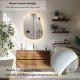 LumiPure Rahmenloser intelligenter LED-Badezimmerspiegel mit Antibeschlag-Funktion – dimmbarer Touch-Spiegel mit Hintergrundbeleuchtung | moderne Wandmontage | Premium Design für Bad und Hotel