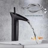 AquaCascade Luxus-Waschtischarmatur – Standmodell mit Wasserfallauslauf