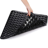SecureFlow Antirutsch-Duschmatte 53x53 cm aus PVC – rutschfeste Sicherheitsmatte für Dusche und Badewanne | starke Saugnäpfe, Schnellentwässerung & hygienischer Komfort