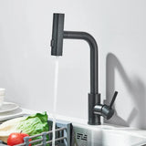 CulinaVero Küchenarmatur mit Ausziehbrause – Edelstahl Mischbatterie | Wasserfallauslauf | Maximale Flexibilität