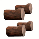 NordicHook Wandhaken aus Massivholz – Garderobenhaken Buche oder Schwarznuss | Minimalistisches Design | Platzsparende Aufbewahrung