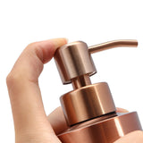 LUMAREVA Roségold Seifenspender – Edelstahl Pumpflasche | Nachfüllbar & Hygienisch | Elegantes Bad- & Küchenaccessoire
