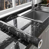 LuxeStone Pro Selbstklebende Marmor-Designfolie für Küche & Möbel – Wasserfeste PVC-Dekorfolie für Arbeitsplatten, Schränke & Fliesen | Hochwertige Renovierungslösung in Natursteinoptik