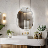 LumiPure Rahmenloser intelligenter LED-Badezimmerspiegel mit Antibeschlag-Funktion – dimmbarer Touch-Spiegel mit Hintergrundbeleuchtung | moderne Wandmontage | Premium Design für Bad und Hotel