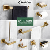 SteelLine Premium Badaccessoire Set – Edelstahl Badezimmer Set | Gebürstete Oberfläche | Modern & rostfrei