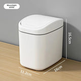 DeskPure Mini Tischabfalleimer mit Drehdeckel – kompakter Kunststoff-Mülleimer für Büro und Zuhause | platzsparend, hygienisch & modern