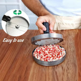 GrillForm Pro Burgerpresse Aluminium Hamburgerformer für Grill & Küche | gleichmäßige Patties für BBQ & Outdoor | langlebiger Antihaft-Burgerformer