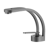 AQUAWAVE Wasserfall Waschbeckenarmatur – Einhebelmischer aus Messing | Wellenauslauf | Modernes Bad-Design