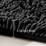 VelouraSpa Chenille-Badematte Premium – Flauschige Duschmatte | Rutschhemmend | Maximale Saugkraft