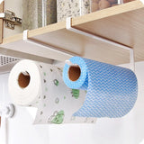 DoorFlow Premium Türhänger Küchenrollen- & Handtuchhalter Metall Bohrenfrei – Einhängbarer Schrankorganizer für Küche & Bad | Rostfrei, Platzsparend & Vielseitig | Moderne Stauraumlösung