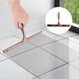 KRISTALLKLAR Premium Glasabzieher – Edelstahl Fensterwischer | Streifenfreier Glanz | Ergonomisch & Vielseitig