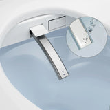 HygienoLift Komfort-WC-Sitz in Quadratform – Automatische Deckelsteuerung, Warmlufttrocknung & Intelligente Reinigungsfunktionen