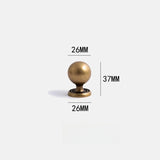 ORBANO Kugel Möbelgriff aus Messing 128 mm – Antik Bronze T-Stab Griff | Modernes Design | Langlebige Schranklösung