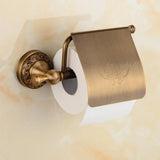 EisenCharme Toilettenpapierhalter in Antikschwarz – Vintage-Wandhalter im Schmiedeeisenstil mit kunstvollen Verzierungen