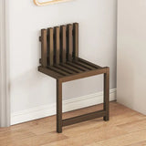 NordFold Klappbare Bambus Wandbank – Schmale Schuhbank ohne Bohren | Platzsparender Sitzhocker | Skandinavisches Design