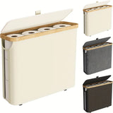 CleanStore WC-Papier Aufbewahrungsbox mit Deckel – Geschlossener Toilettenpapier Behälter | Hygienische Lagerung | Platzsparendes Design