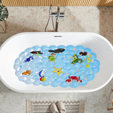 AquaSafe Antirutsch-Badematte für Kinder und Senioren 38x68 cm – rutschfeste Dusch- und Badewannenmatte | weiche Massage-Noppen | sichere PVC-Saugnäpfe