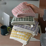 COTONIQUE Hahnentritt Gesichtstuch Baumwolle – Jacquard Handtuch | Saugstark & Hautfreundlich | Vintage Design