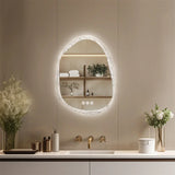 LumiPure Rahmenloser intelligenter LED-Badezimmerspiegel mit Antibeschlag-Funktion – dimmbarer Touch-Spiegel mit Hintergrundbeleuchtung | moderne Wandmontage | Premium Design für Bad und Hotel