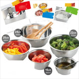 Edelstahl-Mixschüssel-Set Profi-Qualität – Stapelbare Küchen- & Campingschüsseln | Rostfreie Rührschalen | Platzsparendes Mehrzweck-Set für Küche & Outdoor