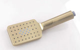 AquaLuxe Duschhandbrause Set Gold – Sparbrause mit Edelstahlschlauch | Gleichmäßiger Wasserfluss | Modernes Duschdesign