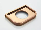 LAVARELLE Roségold WC-Bürstenhalter Wand – Messing Toilettenbürste mit Keramikbecher | Hygienisch & Platzsparend | Elegantes Badzubehör
