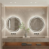 LumaClear Anti-Beschlag LED-Spiegel – Moderner runder LED-Badezimmerspiegel