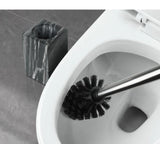 MarmoraLux WC-Bürstengarnitur – Toilettenbürstenhalter mit Keramik & Edelstahl | Edle Marmoroptik | Hygienisches Badaccessoire