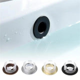 LuxGuard Pro Überlaufring aus Messing – Design-Abdeckung für Waschbecken 22–25 mm | Dekoratives Finish | Werkzeuglose Montage